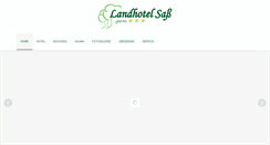 Desktop Screenshot of landhotel-sass.de