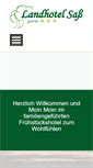 Mobile Screenshot of landhotel-sass.de