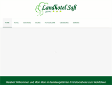 Tablet Screenshot of landhotel-sass.de